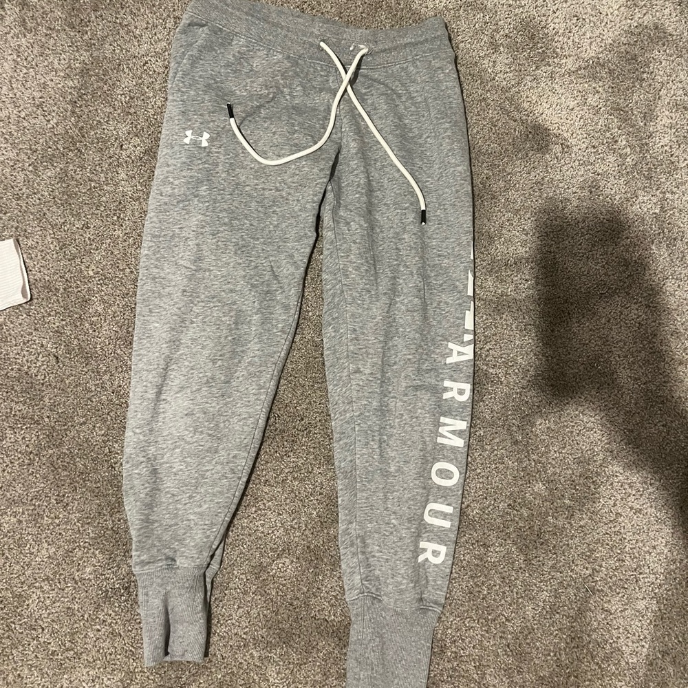 Under armour grey sweatpants. Size S